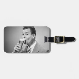 Zakenman Drink Beer Bagagelabel