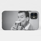Zakenman Drink Beer Case-Mate iPhone Case (Achterkant (horizontaal))