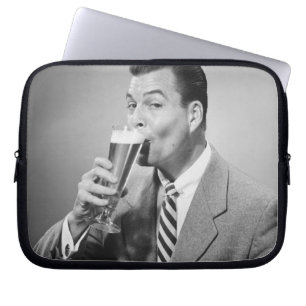 Zakenman Drink Beer Laptop Sleeve