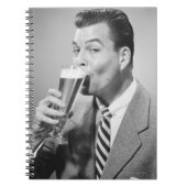 Zakenman Drink Beer Notitieboek (Voorkant)