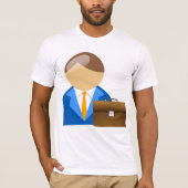 Zakenman en kleine Mannen T-shirt (Voorkant)