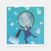 Zakenman en schrijvers servet (Voorkant)