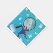 Zakenman en schrijvers servet (Hoek)