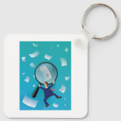 Zakenman en schrijvers sleutelhanger (Achterkant)