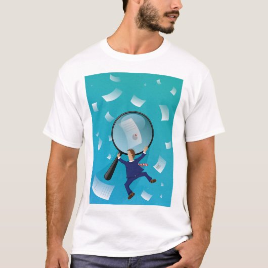 Zakenman en schrijvers t-shirt (Voorkant)
