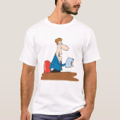 Zakenman Lezing Mannen T-shirt (Voorkant)