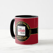 Zakenman, Ondernemer, Baas: Smart Red & Black Mok (Voorkant links)