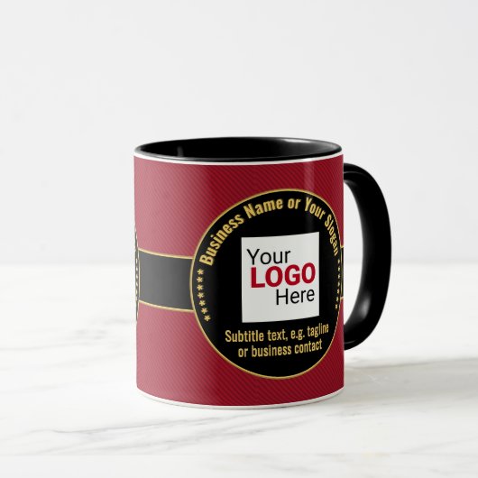 Zakenman, Ondernemer, Baas: Smart Red & Black Mok (Voorkant rechts)