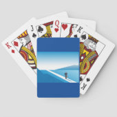 Zakenman op weg naar de toekomst pokerkaarten (Achterkant)