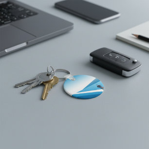 Zakenman op weg naar de toekomst sleutelhanger