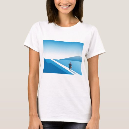 Zakenman op weg naar de toekomst t-shirt (Voorkant)