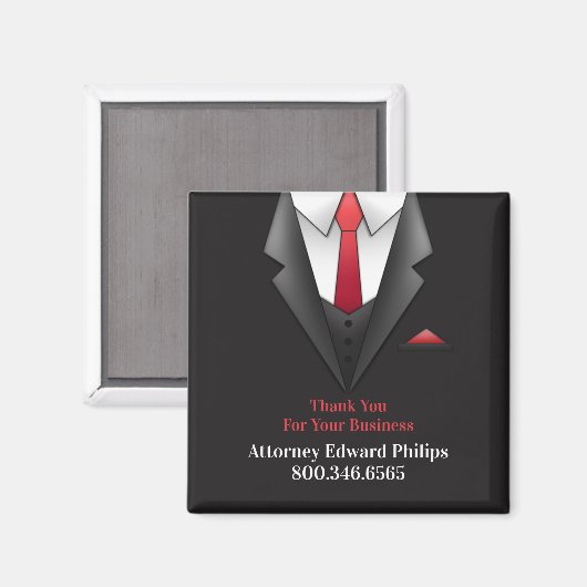 Zakenman pak magneet (Voorkant / Achterkant)