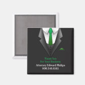 Zakenman pak magneet (Voorkant / Achterkant)