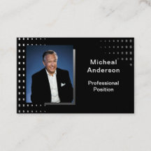 Zakenman Professionele Moderne Foto Zwart