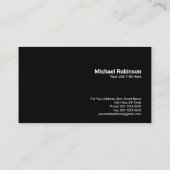 Zakenman telescoop visie | begrip | Red Visitekaartje (Achterkant)