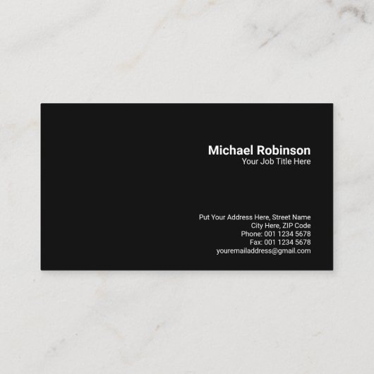 Zakenman Telescope Cliff | begrip | Red Visitekaartje (Achterkant)