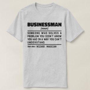 Zakenman Zelfstandig naamwoord Cool Bedrijfsmedewe T-shirt