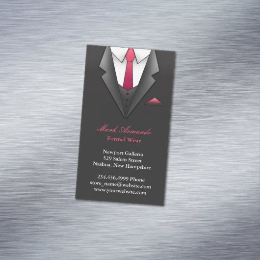 zakenmanpak magnetisch visitekaartje (Voorbeeld)