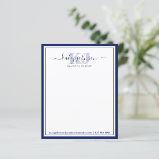 Zakenmarine | Van het bureau van de Kaart van de n (Staand voorkant)