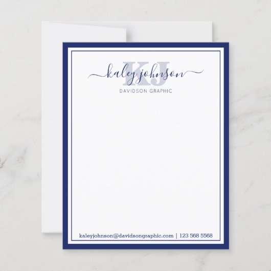 Zakenmarine | Van het bureau van de Kaart van de n (Voorkant)