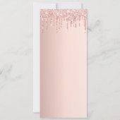 Zakenmenu prijslijst roos goud kaart (Achterkant)