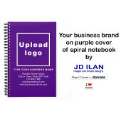 Zakenmerk op Paars Notitieboek