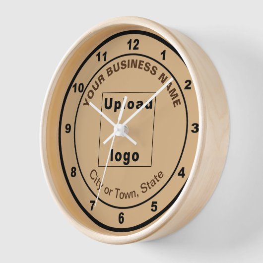 Zakenmerk op Round Light Brown Wooden Lijst (Hoek)