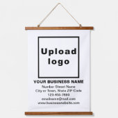 Zakenmerk op White Hanging Tapestry Hangend Wandkleed (Voorkant)