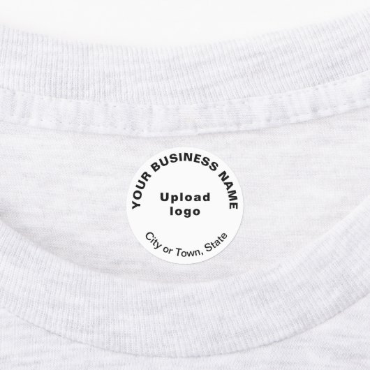 Zakenmerk op wit cirkelijzer op etiket labels (Aangebracht)