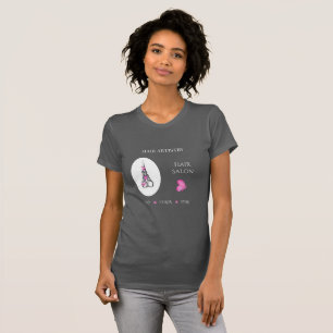 Zakenmerken voor kapsalon Branding Schaar T-shirt