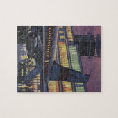  zakenpassagiers aan boord van het vliegtuig legpuzzel (Horizontaal)