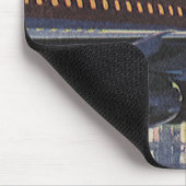  zakenpassagiers aan boord van het vliegtuig muismat (Hoek)