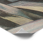  zakenreizen, lezen op het vliegtuig poster (Hoek)