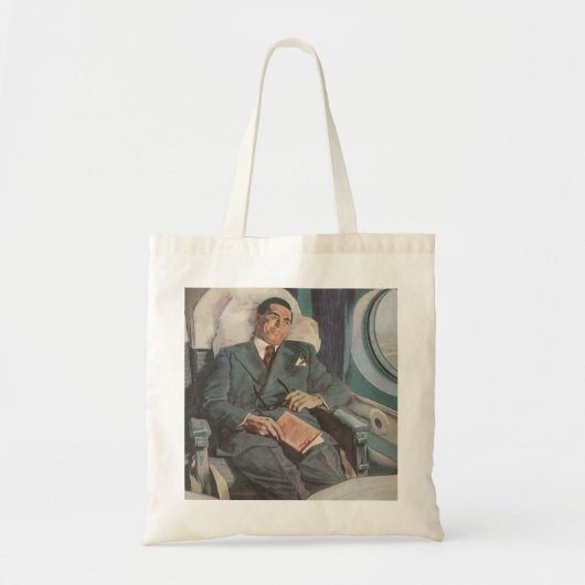  zakenreizen, lezen op het vliegtuig tote bag (Voorkant)
