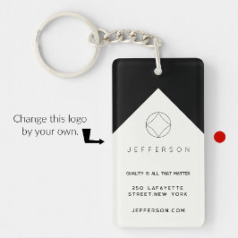 Zakensleutelhangers minimalistisch elegant zwart sleutelhanger