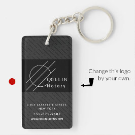 Zakensleutelhangers minimalistische streep zwart sleutelhanger