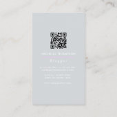 Zakenvrouw Blogger QR Code Visitekaartje (Achterkant)