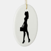 Zakenvrouw Keramisch Ornament (Rechts)