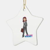 Zakenvrouw Keramisch Ornament (Links)