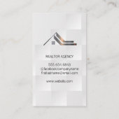 Zakenvrouw | Logo onroerend goed Visitekaartje (Achterkant)