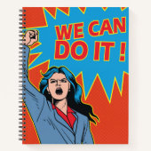 Zakenvrouw Superwoman Notitieboek (Voorkant)