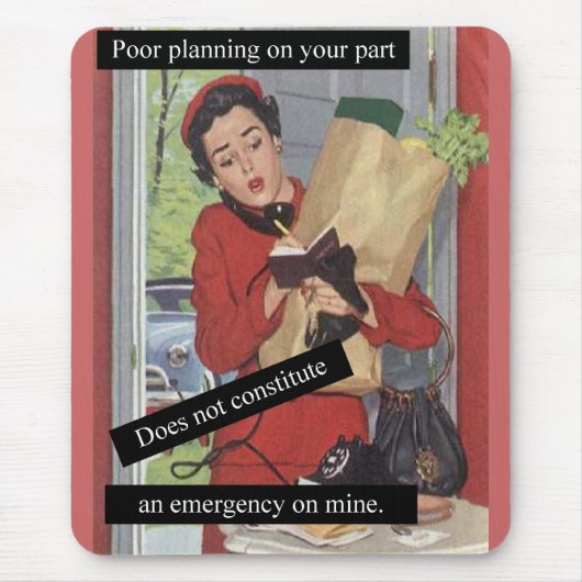  zakenvrouw telefonisch muismat (Voorkant)