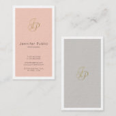 Zakenvrouw VIP CEO Director Stijlvolle luxe Visitekaartje (Voorkant / Achterkant)