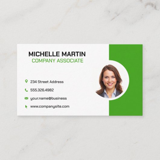 zakenvrouw visitekaartje (Voorkant)