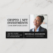 Zakenvrouw | Voeg afbeelding toe Visitekaartje (Voorkant)