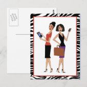 "Zakenvrouwen" Briefkaart (Voorkant / Achterkant)