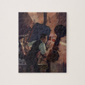  zakenwereld, filmbioscoopprojectionist legpuzzel (Verticaal)