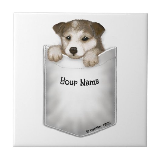 Zakformaat Hondje Tegeltje (Voorkant)