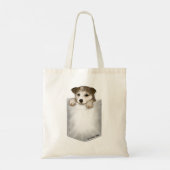 Zakformaat Hondje Tote Bag (Achterkant)