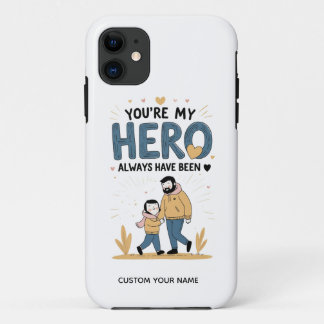 Zakformaat Liefde – Jij bent mijn Held” PAPA Case-Mate iPhone Case